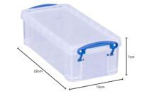 Really Useful Box 0,9 liter, transparant - thumbnail