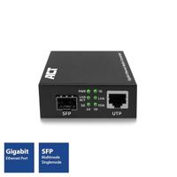 ACT AC4451 netwerk media converter 1000 Mbit/s Multimode, Single-mode Zwart - thumbnail
