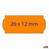 Etikettenrol Oranje 26 x 12 mm (36 Stuks) - thumbnail