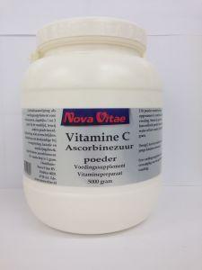Nova Vitae Vitamine C Ascorbinezuur Poeder 5000gr Nova Vitae Vitamine C Ascorbinezuur Poeder 5000gr