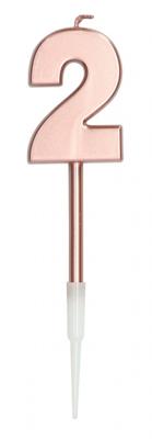 Cijferkaars 2 Metallic Roségoud