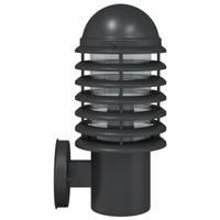 VidaXL Buitenwandlampen 2 st roestvrij staal zwart - thumbnail