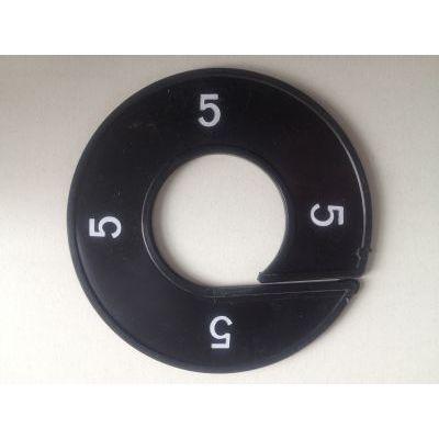 Maatring 9cm zwart/wit 5
