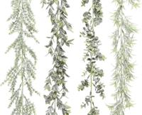 Guirlande Sneeuwfinish 180cm assorti - thumbnail