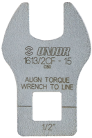 Unior Tools Crowfoot Attachment Pedal Wrench 1613/2CF 15mm - thumbnail