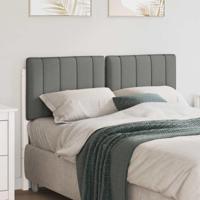 Gestoffeerd hoofdbord met hoofdeinde Wit en Lichtgrijs 120 cm - thumbnail