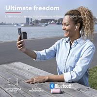 Trust Mobile Primo Touch Draadloze Bluetooth Oordopjes Wireless Earphones, 10 Uur Speeltijd in Totaal, Ingebouwde Microfoon, TWS, voor PC, Laptop, Smartphone, Tablet - Roze - thumbnail