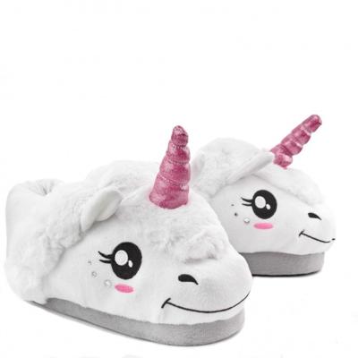 Dieren Eenhoorn Pantoffels/sloffen Voor Meisjes Wit Maat 34/36 Dieren Eenhoorn Pantoffels/sloffen Voor Meisjes Wit Maat 34/36