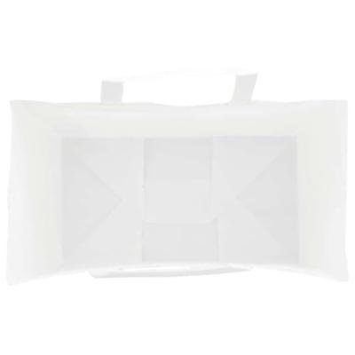 VidaXL Papieren zakken 50 st met hengsels 15x8x21 cm wit