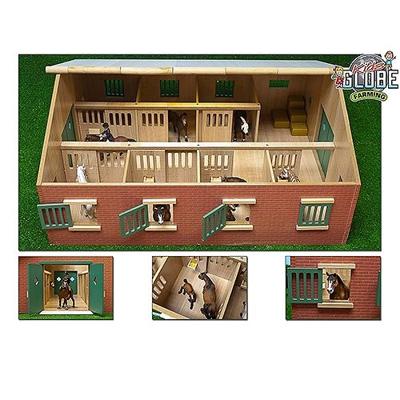 Kids Globe globe paardenstal met 7 boxen, 1:24