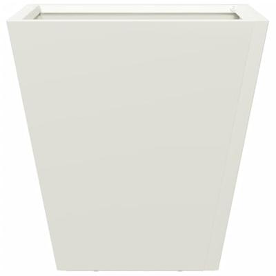 VidaXL Plantenbakken 2 st 30x30x30 cm staal wit VidaXL Plantenbakken 2 st 30x30x30 cm staal wit