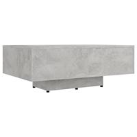 VidaXL Salontafel 85x55x31 cm bewerkt hout betongrijs - thumbnail