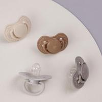 Difrax LOVI Dynamic Pacifier 6-18 Months Harmony Dark Grey Light Grey - Fopspeen - thumbnail