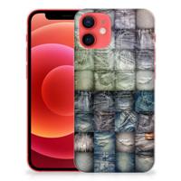 Silicone Back Cover iPhone 12 Mini Spijkerbroeken - thumbnail