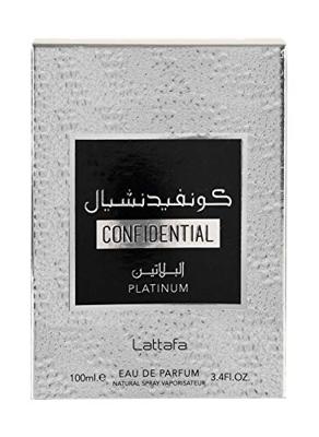 Lattafa Confidential Platinum Eau de Parfum Spray 100 ml Heren