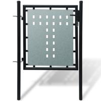Poort enkel 100x150 cm zwart - thumbnail