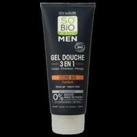 So Bio Etic Showergel for men 3 in 1 cedar 200 Milliliter - thumbnail