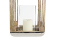 Lykta DKD Home Decor Kristal Zilverkleurig Metaal 23 x 23 x 36 cm - thumbnail