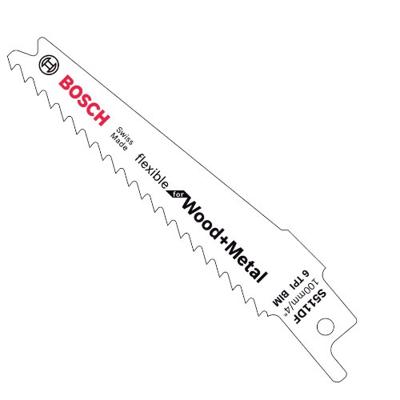 Bosch Professional S511DF Reciprozaagblad 100mm Flexible for Wood and Metal VE=5 - 2608657723 - thumbnail