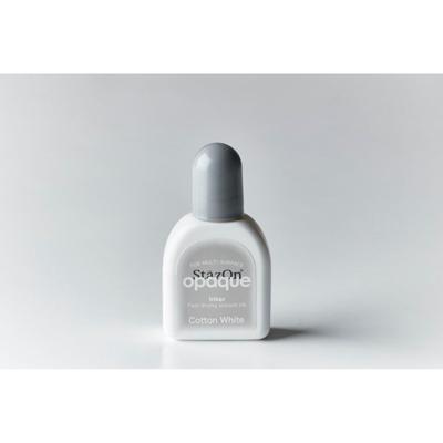 Tsukineko • stazon opaque reinker navulling inkt cotton white