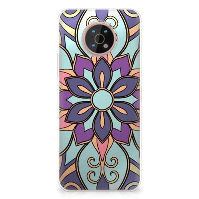 Nokia G50 | TPU Case | Purple Flower Nokia G50 | TPU Case | Purple Flower