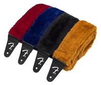 Fender Poodle Plush Strap Black gitaarband - thumbnail