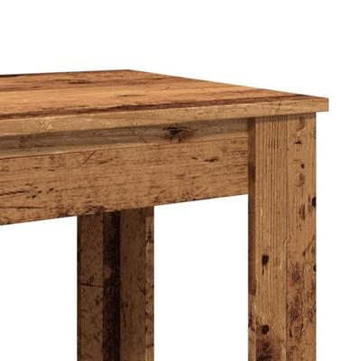 Bartafel 51x50x103,5 cm bewerkt hout oud houtkleurig