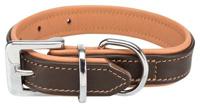 TRIXIE HALSBAND HOND ACTIVE COMFORT LEER BRUIN / LICHTBRUIN 21-32X2,5 CM - thumbnail