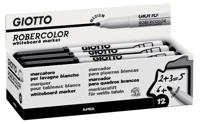 Giotto Robercolor whiteboardmarker, medium, ronde punt, zwart - thumbnail