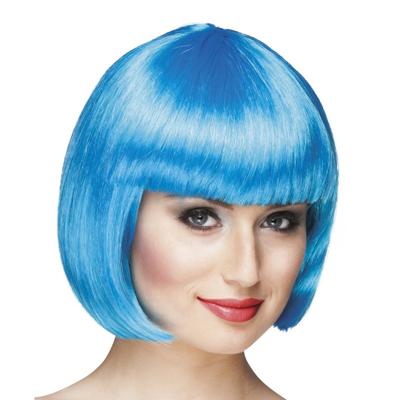 Pruik Cabaret ijs blauw
