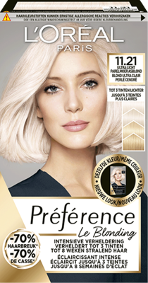 L'Oréal Paris Préférence Le Blonding - 11.21 Ultra Licht Parel L'Oréal Paris Préférence Le Blonding - 11.21 Ultra Licht Parel