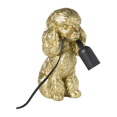 Lampvoet poedel - goudkleurig - 24.5x20.5x12.5 cm Lampvoet poedel - goudkleurig - 24.5x20.5x12.5 cm