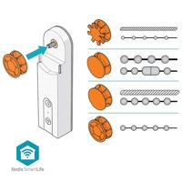 SmartLife Gordijnrobot | Kabelsysteem | Paneelgordijnen / Rolgordijnen / Vouwgordijnen | Solar Powered / USB Gevoed | 2000 mAh | Bluetooth® | Wit - thumbnail