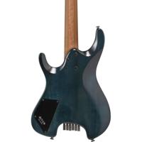 Ibanez Q52PB Cosmic Blue Low Gloss headless elektrische gitaar met gigbag - thumbnail