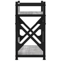 Printerstandaard 2-laags 40x20x40 cm bewerkt hout grijs sonoma - thumbnail