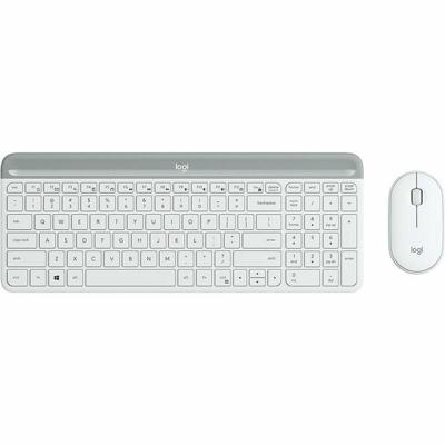 Muis en toetsenbord Logitech MK470 Wit Qwerty Spaans