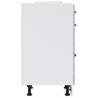 Keuken onderkast Lucca bewerkt hout grijs sonoma eikenkleur - thumbnail