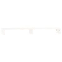 VidaXL Monitorstandaard 100x27x10 cm massief grenenhout wit - thumbnail