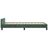 Bedframe zonder matras 90x200 cm fluweel donkergroen - thumbnail