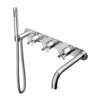 Hotbath Chap Inbouw Bad Thermostaat Met 2 Stopkranen 062 - Chroom - thumbnail