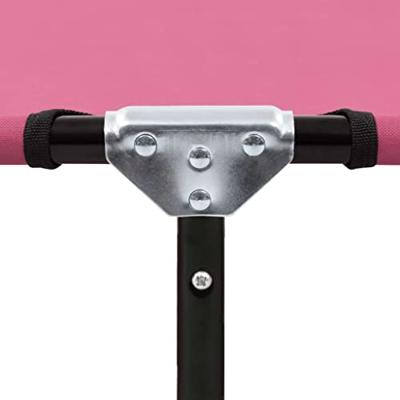 Ligbed inklapbaar staal roze