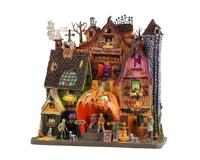 Lemax creepy pumpkin patch verlichte facade Spooky Town 2025 - thumbnail