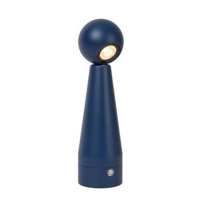 Lucide IPSOS - Oplaadbare Tafellamp - Accu/Batterij - LED Dimb. - 1x3W 2700K - Blauw Lucide IPSOS - Oplaadbare Tafellamp - Accu/Batterij - LED Dimb. - 1x3W 2700K - Blauw