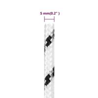 Boottouw gevlochten 5 mmx50 m polyester wit - thumbnail