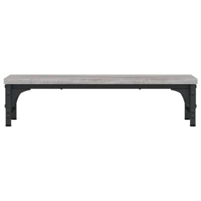 Monitorstandaard 55x23x14 cm bewerkt hout grijs sonoma eiken - thumbnail