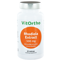 VitOrtho Rhodiola extract 500mg 60 Vegetarische capsules - thumbnail