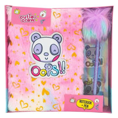 Canenco Cutie crew notitieboek met pompom pen
