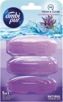 Ambi pur Fresh en Shine vulling toiletblokje, 3 x 165 ml - thumbnail