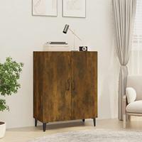 Dressoir 70x34x90 cm bewerkt hout gerookt eikenkleurig - thumbnail