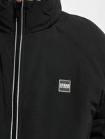 Urban Classics / winterjas Reflective Piping in zwart - thumbnail